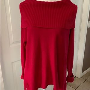 NWOT CHICO’S off the shoulders sweater